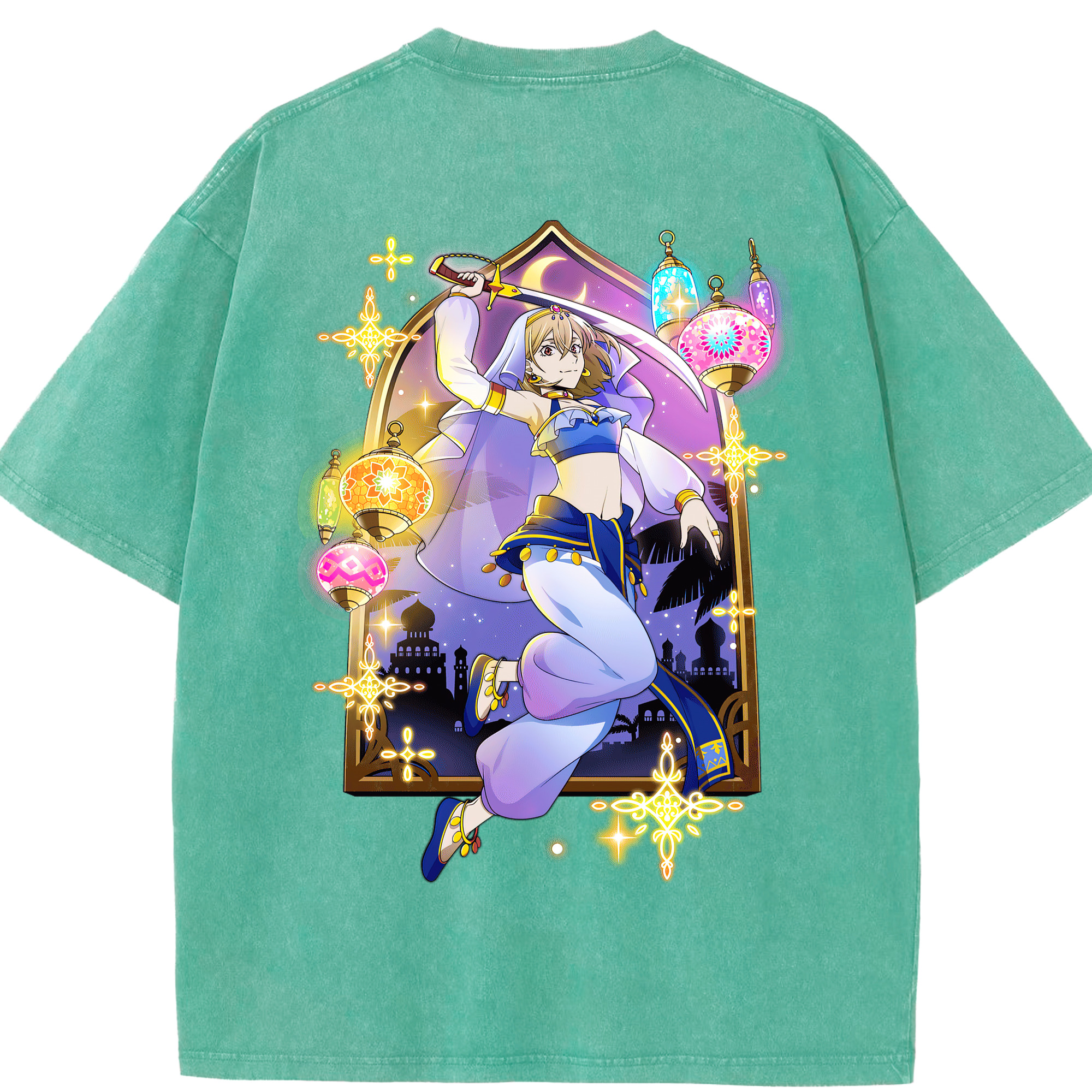 （画像用） 文豪ストレイドッグス Bungo Stray Dogs 綿100% ヴィンテージ風 半袖Tシャツ（背面プリント）